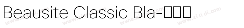 Beausite Classic Bla字体转换